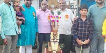 बल्लारपूर येथे बैल पोळा उत्साहात साजरा शेतकरी बांधवांचा सत्कार व तान्हा पोळा स्पर्धेला उत्स्फूर्त प्रतिसाद.