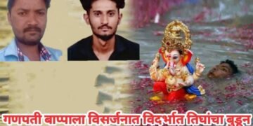 गणपती बाप्पाला विसर्जनात विदर्भात तिघांचा बुडून मृत्यू, उत्साहात दुःखाचा डोंगर कोसळला.