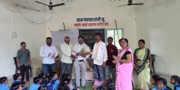 स्मार्ट ग्राम मंगी (बु.) येथे शिक्षक दिन सोहळा उत्साहपूर्ण वातावरणात साजरा.