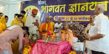 हिंगणघाट येते 14 दिवसीय श्रीमद् भागवत ज्ञानयज्ञ महोत्सवाचा शुभारंभ.