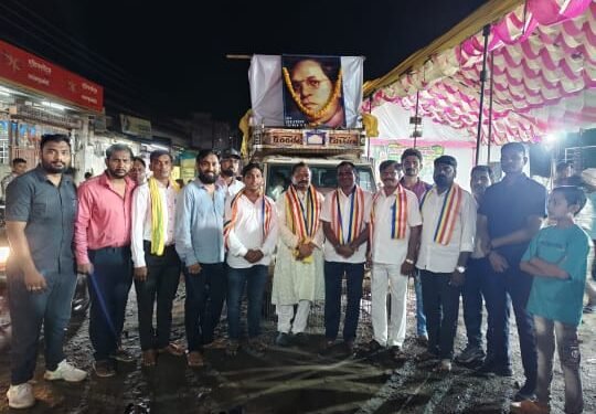 अहेरी धमचक्र परिवर्तन दिन रॅलीला उत्स्फूर्त प्रतिसाद.