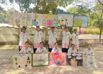 कल्याण नर्सिंग कॉलेज राजुरा येथे जागतिक मानसिक आरोग्य दिन उत्साहात साजरा.