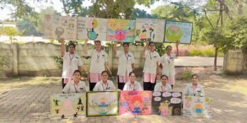 कल्याण नर्सिंग कॉलेज राजुरा येथे जागतिक मानसिक आरोग्य दिन उत्साहात साजरा.