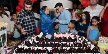 अहेरी इस्टेटचे राजे तथा माजी राज्यमंत्री राजे अम्ब्रिशराव महाराज यांचा वाढदिवस धूमधडाक्यात साजरा.