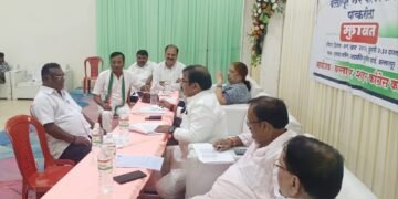 बल्लारपूर येथे काँग्रेस पक्षातील इच्छुक उमेदवारांच्या मुलाखती संपन्न.