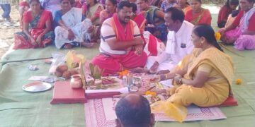 राजाराम येथे रेणुका माता मंदिराची भूमिपूजन कार्यक्रम संपन्न.