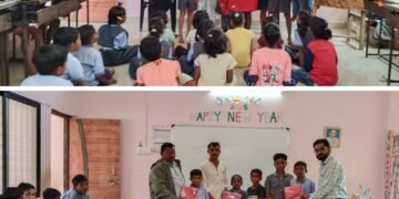 राष्ट्रीय मानवाधिकार संघटनेच्या वतीने मौजा भाडभीडी( बी) येथे क्रीडा स्पर्धक शालेय विद्यार्थ्यांना स्पोर्ट्स कीटचे वाटप.