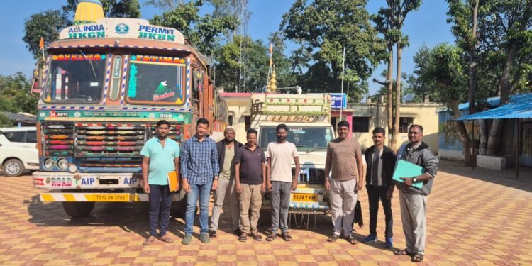 जारावंडी पोलीसांची धडक कारवाई : मोठ्या प्रमाणात गोवंश तस्करीचा पर्दाफाश; मुख्य आरोपी फरार.