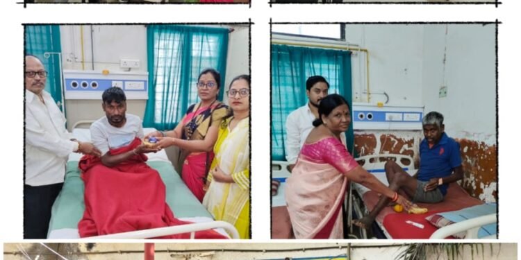 भाजप प्रदेश उपाध्यक्ष डॉ. देवराव होळी यांच्या वाढदिवसानिमित्त ग्रामीण रुग्णालयात फळवाटप कार्यक्रम .