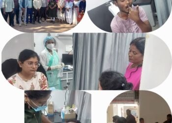 प्राथमिक आरोग्य केंद्र, लगाम येथे कर्करोग तपासणी शिबिरास उत्स्फूर्त प्रतिसाद; 172 नागरिकांची तपासणी.