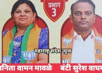 हिंगणघाट नगर पालिका निवडणुकीत प्रभात क्रमांक 3 मधून भाजपाच्या अनिता मावळे व बंटी वाघमारे विजयी.