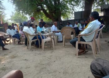 ग्रामपंचायत राजाराम येथे धान केंद्र प्रस्तापित करण्याबाबत ग्रामसभा संपन्न.