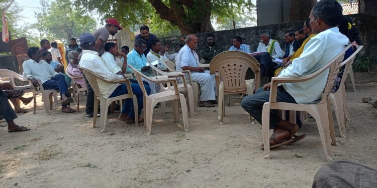 ग्रामपंचायत राजाराम येथे धान केंद्र प्रस्तापित करण्याबाबत ग्रामसभा संपन्न.