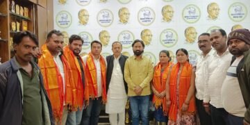 हिंगणघाट व सिंदी (रेल्वे)  नगर पालिका निवडणुकीत विजयी उमेदवाराचा राष्ट्रवादी काँग्रेस शप पक्षाच्या वतीने करण्यात आला सत्कार.