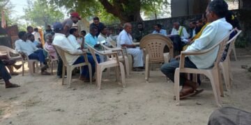 ग्रामपंचायत राजाराम येथे धान केंद्र प्रस्तापित करण्याबाबत ग्रामसभा संपन्न.