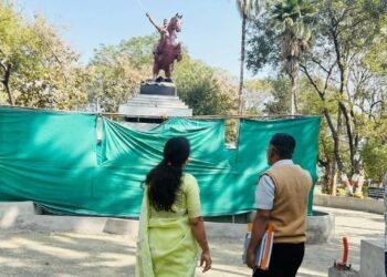 हिंगणघाट येथील शिवाजी पार्क आणि नमो उद्यान परिसर सौंदर्यीकरण पाहणी दौरा.