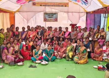 राणी दुर्गावती विद्यालय, आलापली व दृष्टी फाउंडेशन यांच्या संयुक्त विद्यमाने महिलांसाठी भव्य हळदी-कुंकू कार्यक्रम संपन्न.