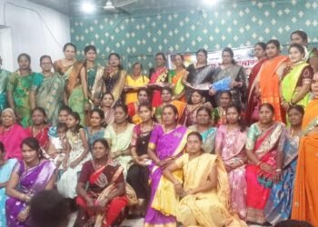 भोई समाजाच्या महिलांचा तिळसंक्रांत हळदीकुंकू व स्नेहमिलन कार्यक्रम मोठया उत्साहात संपन्न.