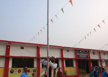 राजाराम परिसरात विविध ठिकाणी ७७वी प्रजासत्ताक दिन मोठया उत्साहात साजरी.