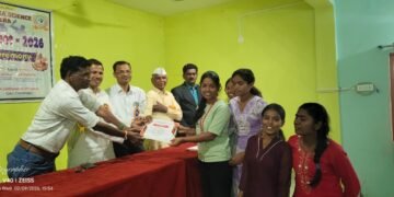 मुलचेरा येथील नेताजी सुभाषचंद्र विद्यान महाविद्यालायत वार्षिक स्नेहसंम्मेलन पारितोषिक वितरण सोहळा संपन्न.