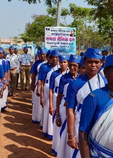 दिक्षा भूमी देसाईगंज येथे समता सैनिक दलाचे प्रशिक्षण शिबीर.