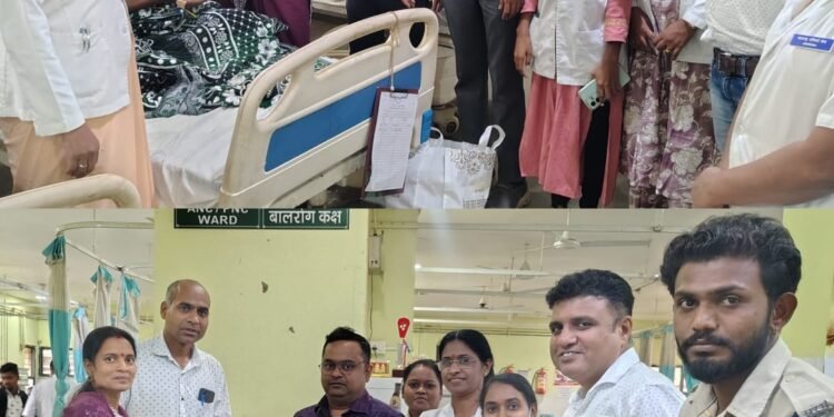 समाजसेविका संगीता ठलाल यांनी रुग्णांना फळ वाटप करून वाढदिवस केला मोठया उत्साहात साजरा.