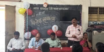 जनता हायस्कूल (डेपो शाखा) बल्लारपूर या शाळेत वर्ग दहावीच्या विद्यार्थ्यांना निरोप.