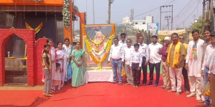 बल्लारपूर शहरात नगरपरिषद या ठिकाणी वंचित बहुजन आघाडी महिला आघाडी छञपती शिवाजी महाराज यांची जयंती मोठ्या उत्साहात साजरी.