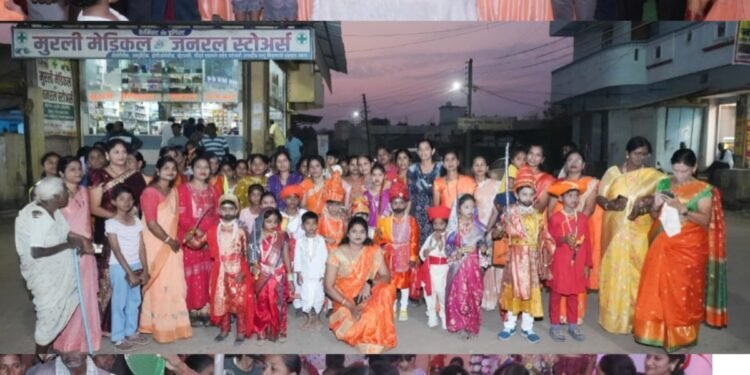 लॉयड्स मेटल्स अँड एनर्जी लिमिटेड कंपनीच्या वतीने एटापल्लीतील शिवाजी महाराज चौकात शिवजयंती उत्साहात साजरी.