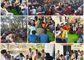 अहेरी वि. क्षे.आमदार तथा माजी कॅबिनेट मंत्री डॉ. धर्मराव बाबा आत्राम यांच्या मार्गदर्शनाखाली विविध समस्या जाणून घेतल्या.