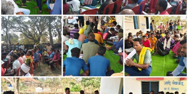 अहेरी वि. क्षे.आमदार तथा माजी कॅबिनेट मंत्री डॉ. धर्मराव बाबा आत्राम यांच्या मार्गदर्शनाखाली विविध समस्या जाणून घेतल्या.