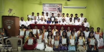 नेताजी सुभाषचंद्र विज्ञान महाविद्यालयात पदवी वितरण समारंभ.