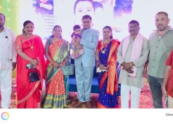 जिल्हाध्यक्ष रवी भाऊ वासेकर यांच्या नातीचा नामकरण सोहळ्यास शाहीन भाभी यांची प्रमुख उपस्थिती.