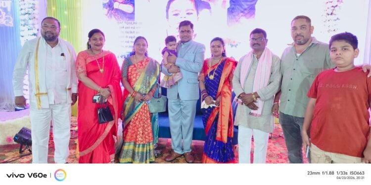 जिल्हाध्यक्ष रवी भाऊ वासेकर यांच्या नातीचा नामकरण सोहळ्यास शाहीन भाभी यांची प्रमुख उपस्थिती.