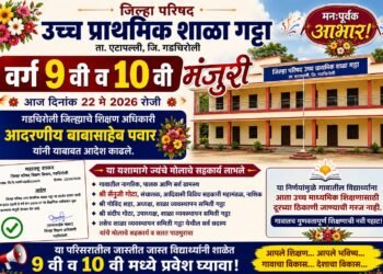 सैनुजी गोटा यांच्या प्रयत्नांमुळे जिल्हा परिषद उच्च प्राथमिक शाळा गट्टा येथे इयत्ता 9 वी व 10 वी वर्गांना मंजुरी.